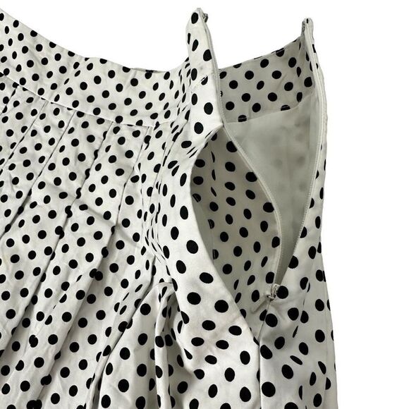 Talbots Pleated Polka Dot Full Skirt size 2P - Picture 5 of 9